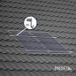 Mobile Preview: PV Ziegel Montageset XL Schwarz für 2 Module Dachansicht