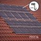 Mobile Preview: Photovoltaik Ziegeldach Montageset Schwarz für 20 PV Module montiert