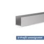 Mobile Preview: U-Profil aus Aluminium eloxiert in 20x40x20x2 mm unsaubere Kante