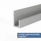 Mobile Preview: U-Profil aus Aluminium eloxiert in 15x10x10x2 mm saubere Kanten