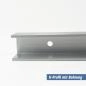 Mobile Preview: U-Profil aus Aluminium 20x60x20x2 mm Bohrung