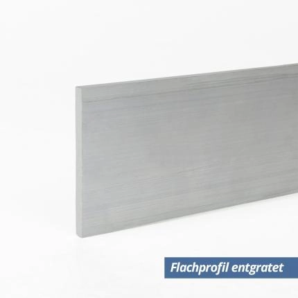 Preview: Flach-Profil aus Aluminium 15x2 mm entgratet