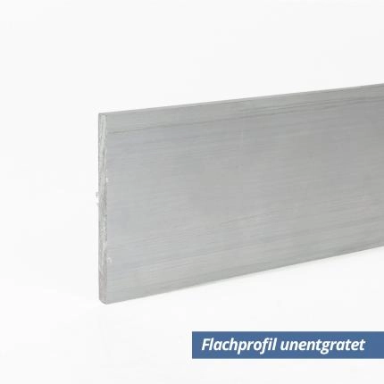 Preview: Flach-Profil aus Aluminium 90x5 mm unengratet
