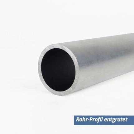 Preview: Rohr Profil aus Aluminium 60x2mm entgratet