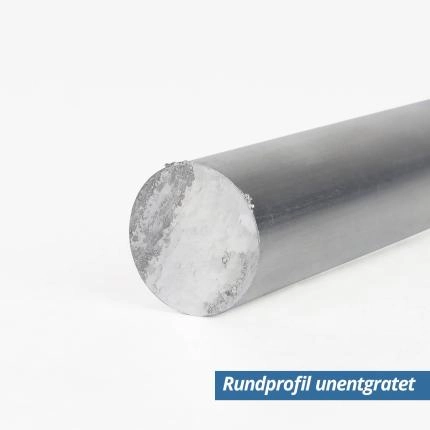 Preview: Alu Rund-Profil 30 mm unentgratet