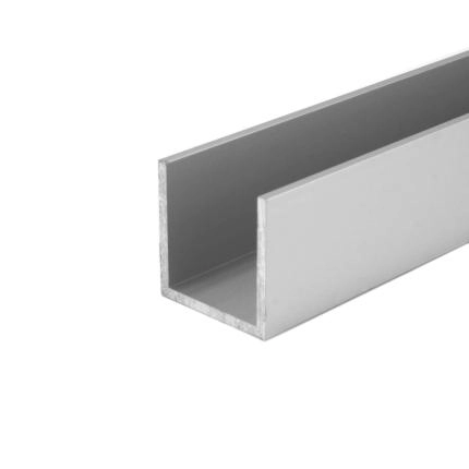 Preview: U-Profil aus Aluminium 25x25x25x2 mm Eloxiert