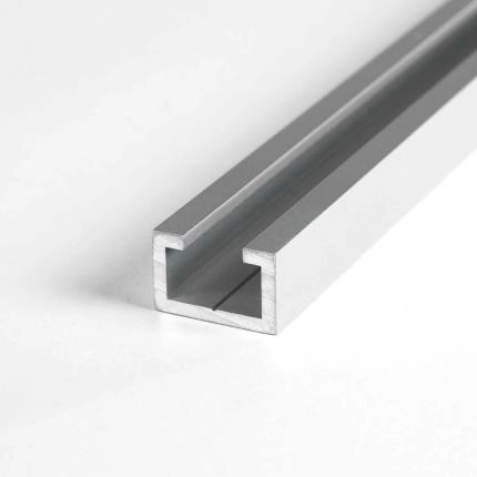 Preview: C-Profil aus Aluminium 11x17x4 mm in 2mm Stärke