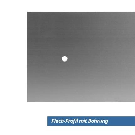 Preview: Flach-Profil 80x2 mm Eloxiert gebohrt