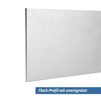 Preview: Flach Profil 80x2 mm Eloxiert unentgratet