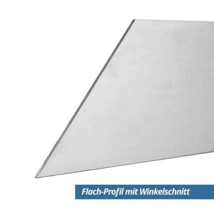 Preview: Flach Profil 80x2 mm Eloxiert Winkelschnitt