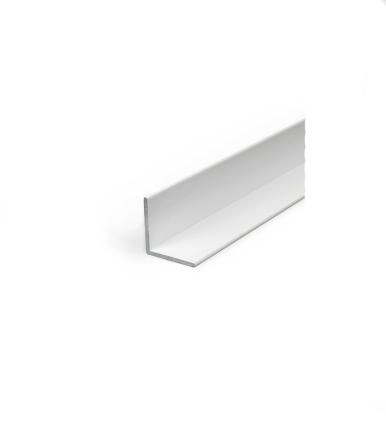 Preview: Alu L Profil Winkelleiste 20x20x1-5 mm-weiß-einzel