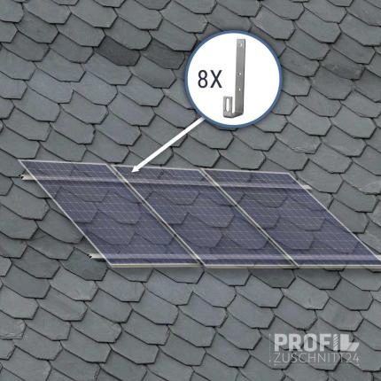 Preview: Solar Montagepaket Schieferdach 3 Module beispiel