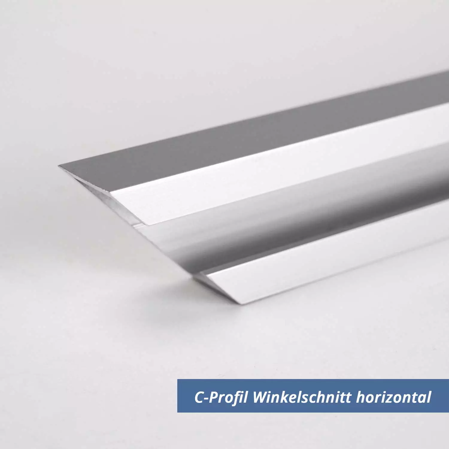 Alu C-Profil ELOXIERT Länge: 0,5-3 m Aluminium Laufschiene Profil