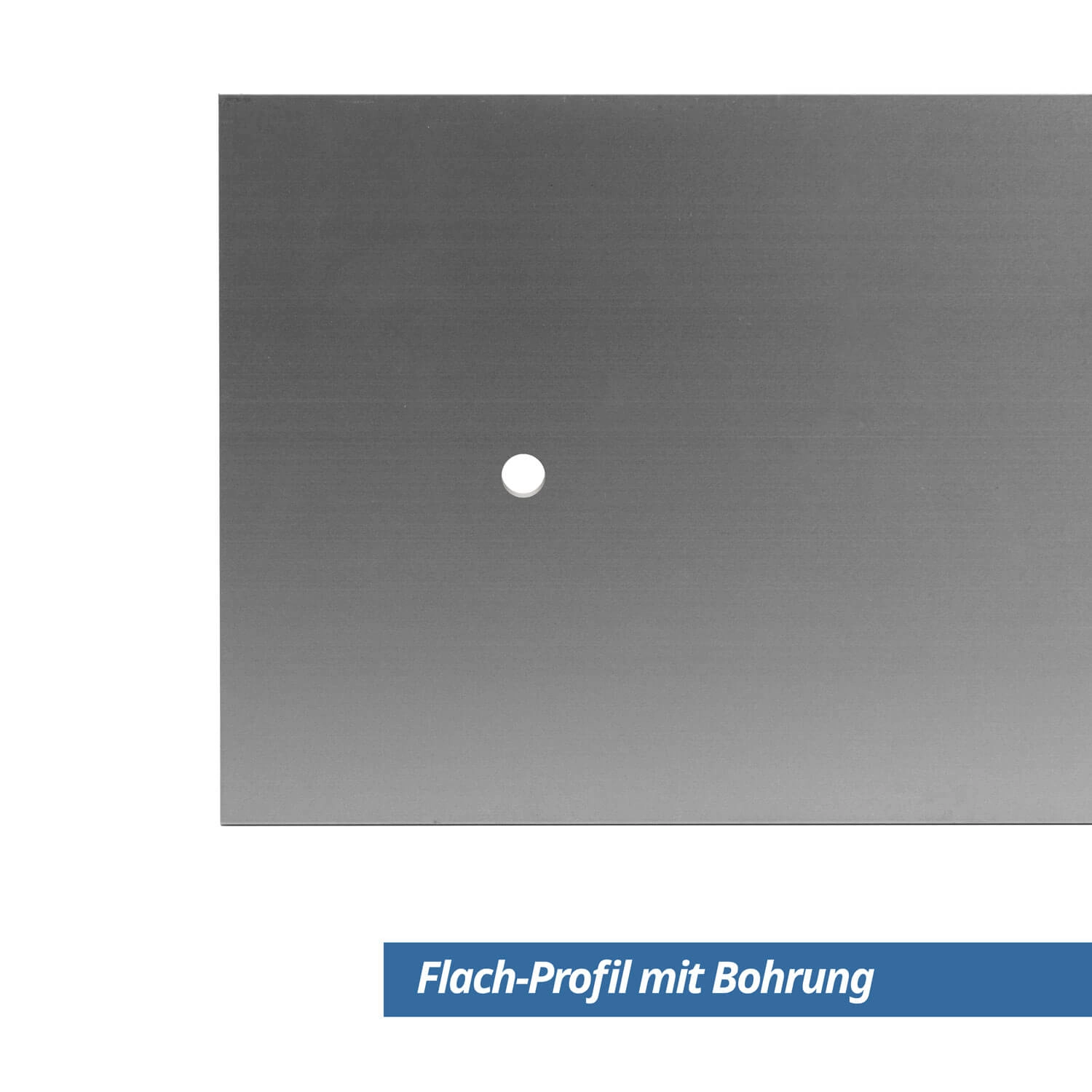 Flach-Profil 80x2 mm Eloxiert gebohrt