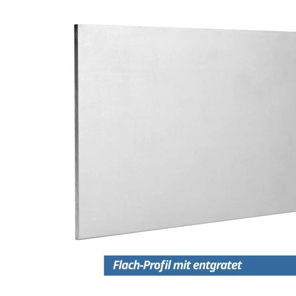 Flach Profil 80x2 mm Eloxiert entgratet